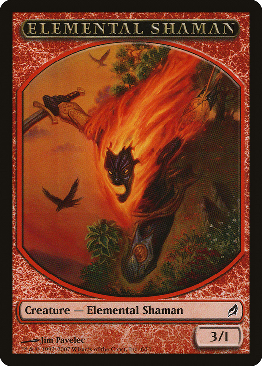 Elemental Shaman Token (LRW-006) - Lorwyn Tokens