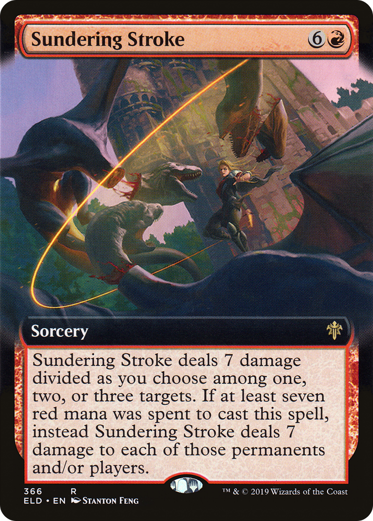 Sundering Stroke (Extended Art) (ELD-366) - Throne of Eldraine: (Extended Art) Foil