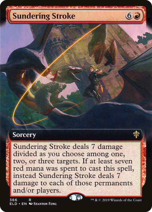 Sundering Stroke (Extended Art) (ELD-366) - Throne of Eldraine: (Extended Art) Foil