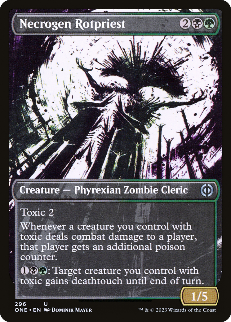Necrogen Rotpriest (Showcase) (ONE-296) - Phyrexia: All Will Be One: (Showcase)