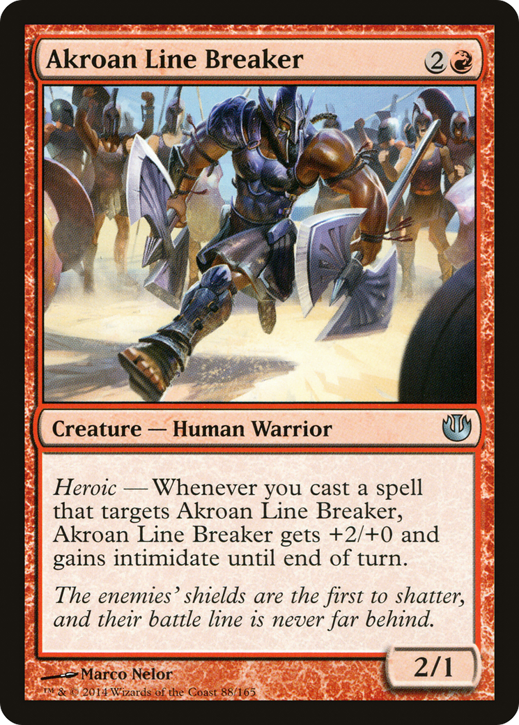 Akroan Line Breaker (JOU-088) - Journey into Nyx Foil