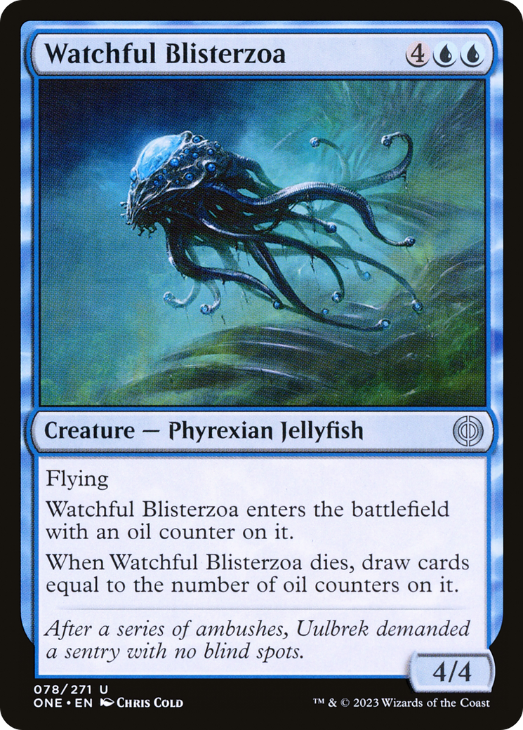 Watchful Blisterzoa (ONE-078) - Phyrexia: All Will Be One