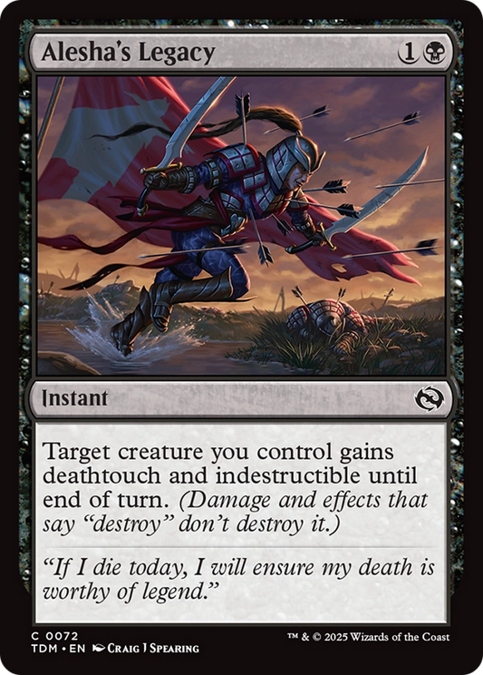 Alesha's Legacy (TDM-072) - Tarkir: Dragonstorm