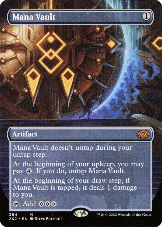 Mana Vault (Borderless) (2X2-394) - Double Masters 2022 (Borderless) Foil