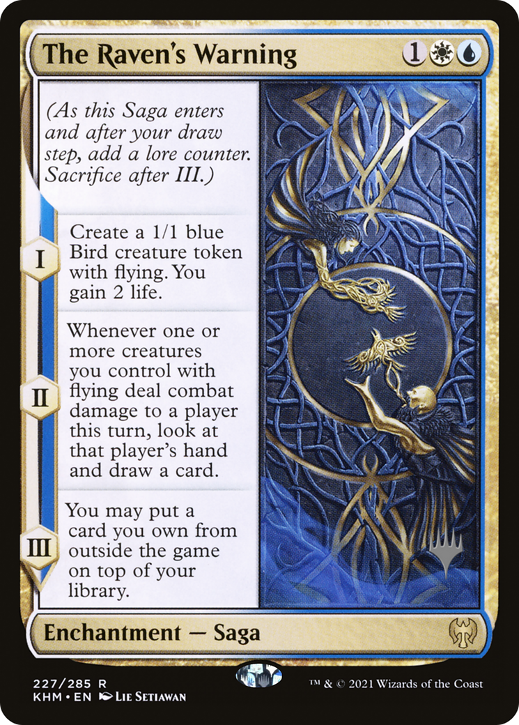 The Raven's Warning (PPKHM-227) - Kaldheim Promos Foil