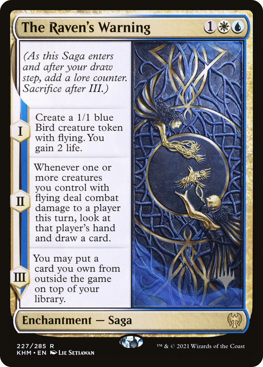 The Raven's Warning (PPKHM-227) - Kaldheim Promos Foil