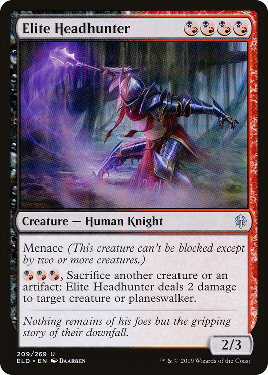Elite Headhunter (ELD-209) - Throne of Eldraine Foil