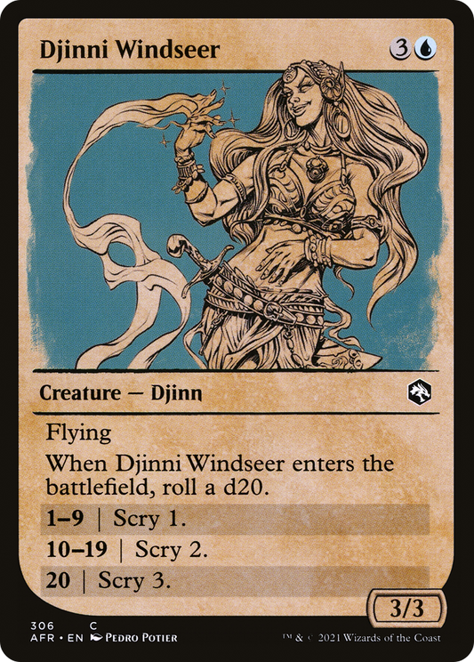 Djinni Windseer (Showcase) (AFR-306) - Adventures in the Forgotten Realms: (Showcase) Foil