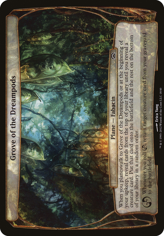 Grove of the Dreampods (Planechase 2012) (OVER-018) - Planechase 2012 Planes Foil
