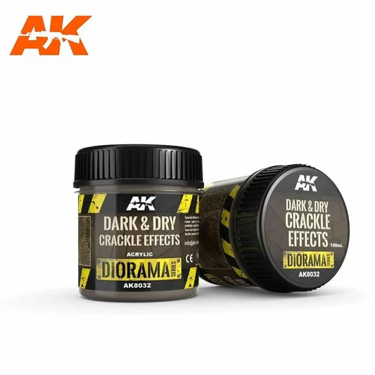 AK Interactive - Dioramas - Dark & Dry Cackle Effects 100ml