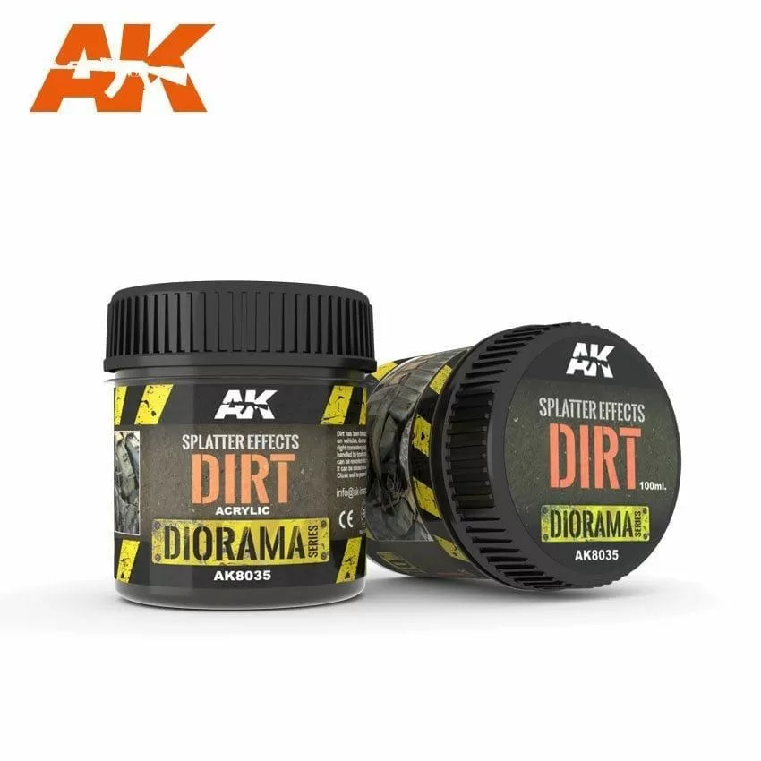 AK Interactive - Dioramas - Splatter Effects Dirt 100ml