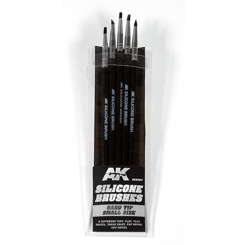 AK Interactive - Brushes - Silicone Hard Tip Small Brushes Set AK9087