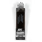 AK Interactive - Brushes - Silicone Hard Tip Small Brushes Set AK9087