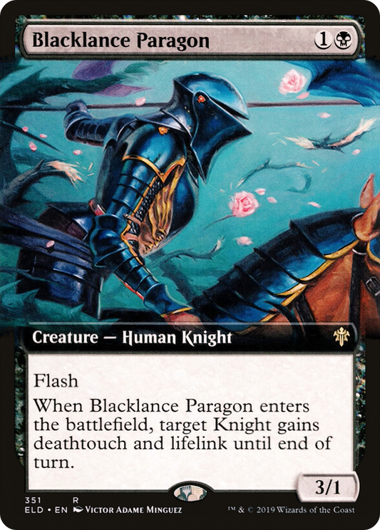 Blacklance Paragon (Extended Art) (ELD-351) - Throne of Eldraine: (Extended Art)