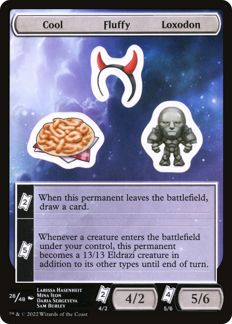 Cool Fluffy Loxodon (UNF-028) - Unfinity Sticker Sheets