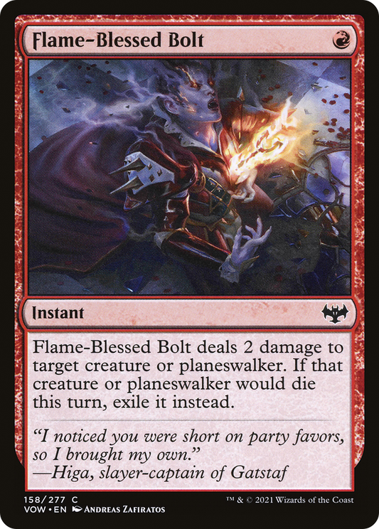 Flame-Blessed Bolt (VOW-158) - Innistrad: Crimson Vow