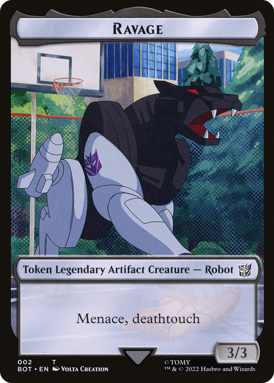 Ravage Token (BOT-002) - Transformers Tokens Foil