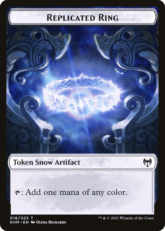 Replicated Ring (KHM-018) - Kaldheim Tokens: (snow)