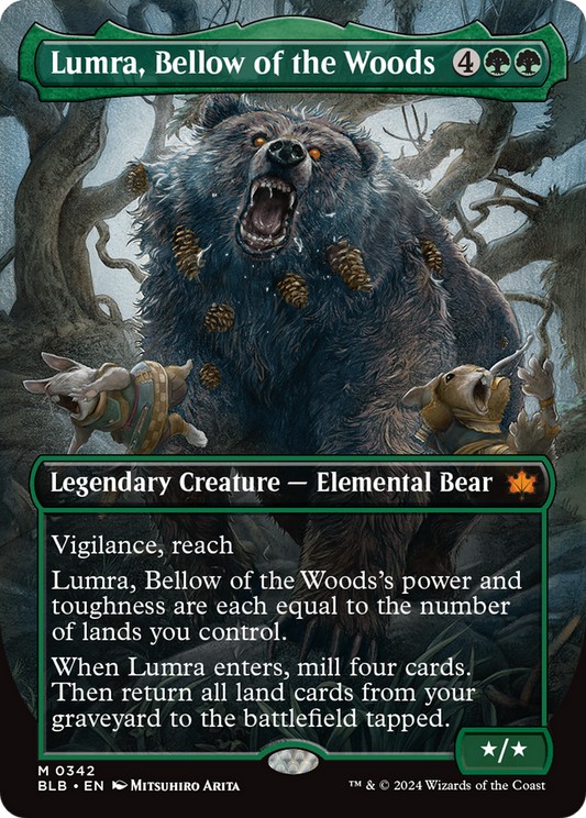Lumra, Bellow of the Woods (Borderless) (0342) (BLB-342) - Bloomburrow (Borderless)
