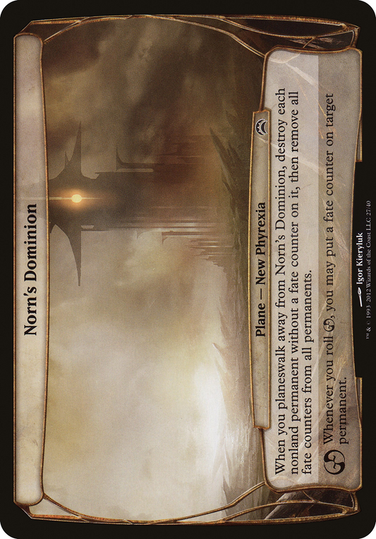 Norn's Dominion (Planechase 2012) (OVER-027) - Planechase 2012 Planes Foil