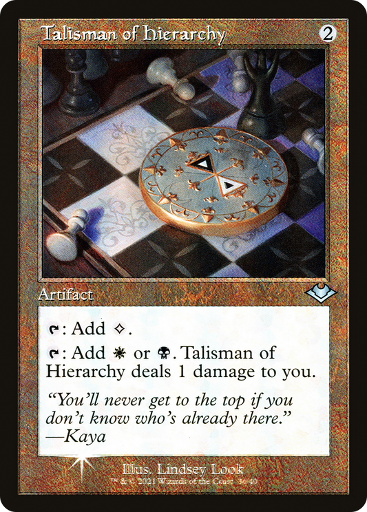 Talisman of Hierarchy (Retro Frame) (MH1-036) - Modern Horizons 1 Timeshifts Etched Foil