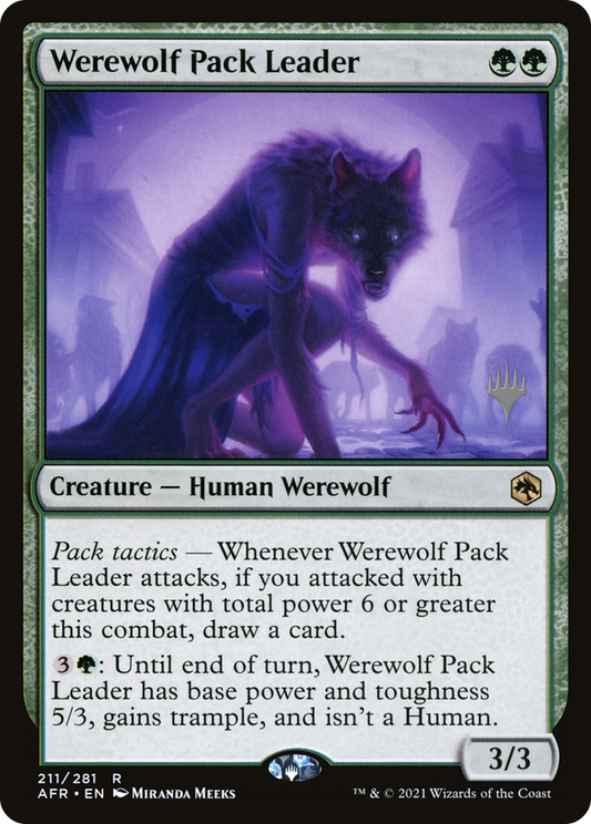 Werewolf Pack Leader (PPAFR-211) - Adventures in the Forgotten Realms Promos Foil