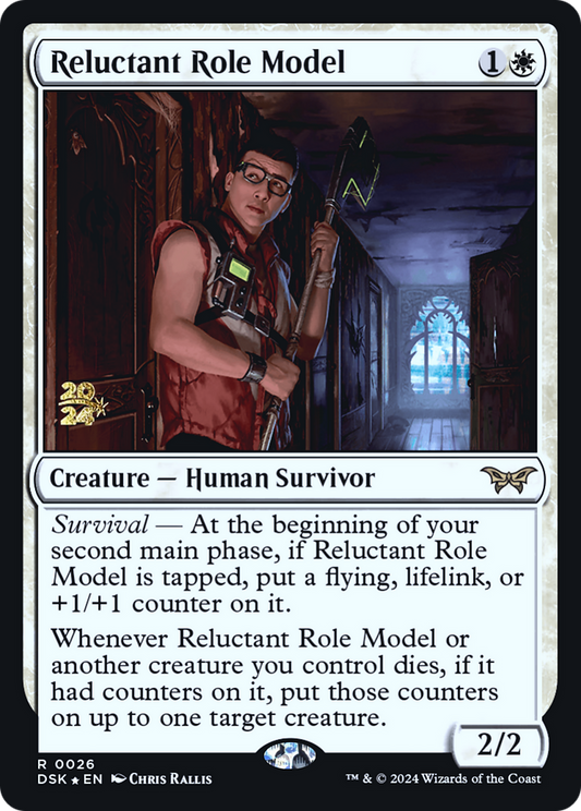 Reluctant Role Model (PRE-26S) - Duskmourn: House of Horror Promos Foil