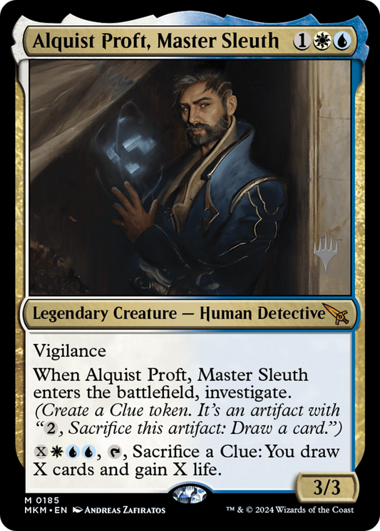 Alquist Proft, Master Sleuth (PPMKM-185P) - Murders at Karlov Manor Promos