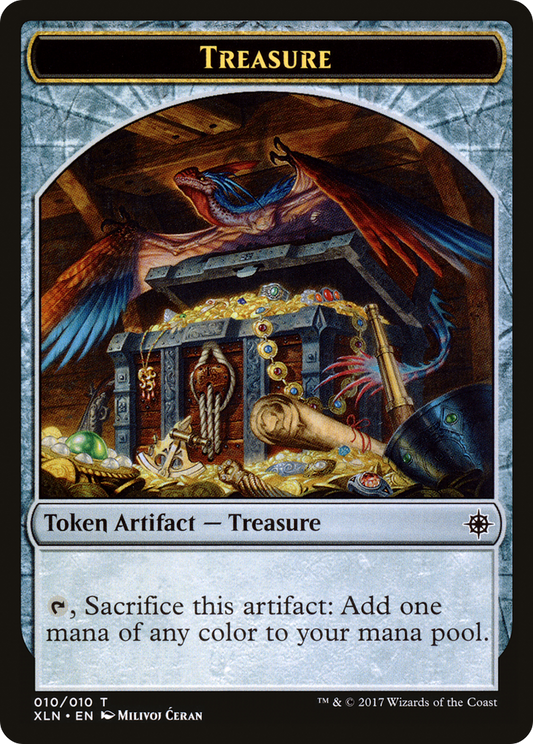 Treasure Token (010) (XLN-010) - Ixalan Tokens