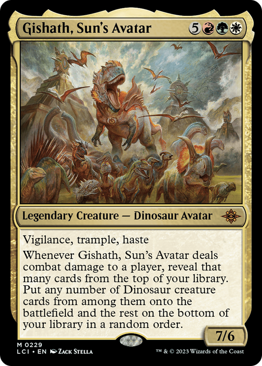 Gishath, Sun's Avatar (LCI-229) - The Lost Caverns of Ixalan Foil