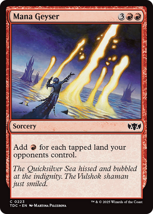 Mana Geyser (TDC-223) - Commander: Tarkir: Dragonstorm
