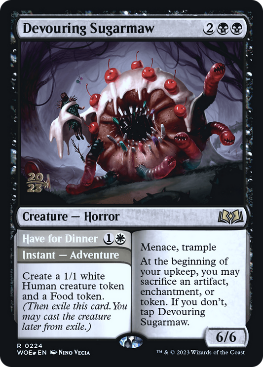 Devouring Sugarmaw (PRE-224S) - Wilds of Eldraine Promos Foil