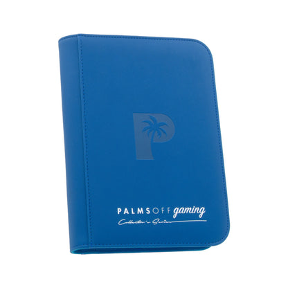 Palms Off Gaming Collector's Series 4 Pocket Zip Trading Card Binder - BLACK