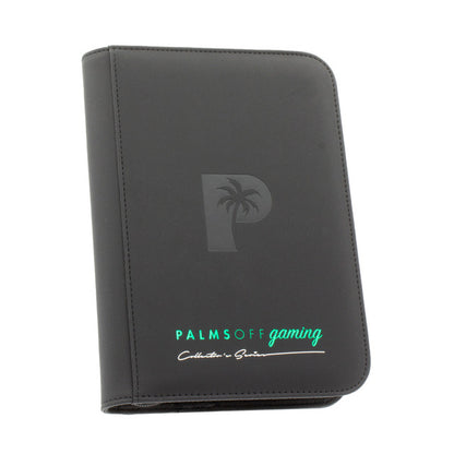 Palms Off Gaming Collector's Series 4 Pocket Zip Trading Card Binder - BLACK