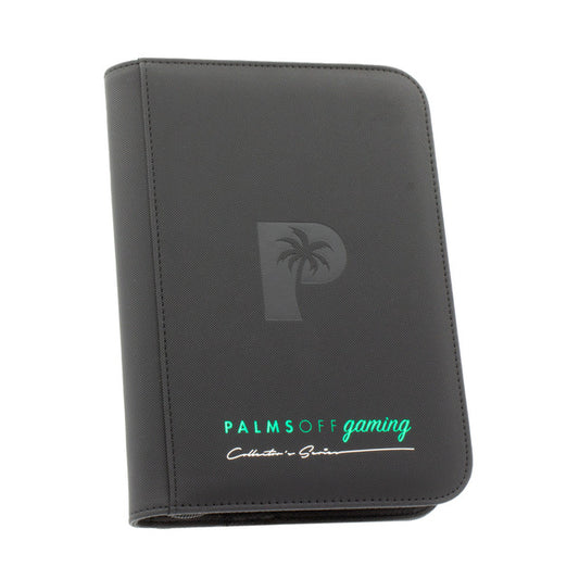 Palms Off Gaming Collector's Series 4 Pocket Zip Trading Card Binder - BLACK