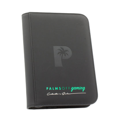 Palms Off Gaming Collector's Series 4 Pocket Zip Trading Card Binder - BLACK