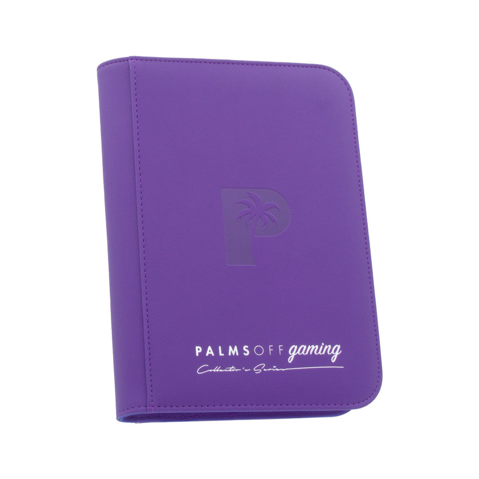 Palms Off Gaming Collector's Series 4 Pocket Zip Trading Card Binder - BLACK