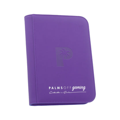 Palms Off Gaming Collector's Series 4 Pocket Zip Trading Card Binder - BLACK