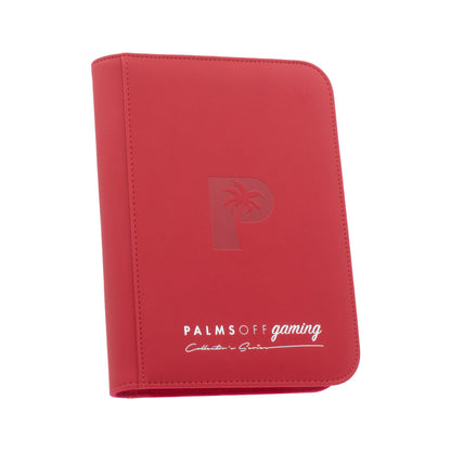 Palms Off Gaming Collector's Series 4 Pocket Zip Trading Card Binder - BLACK
