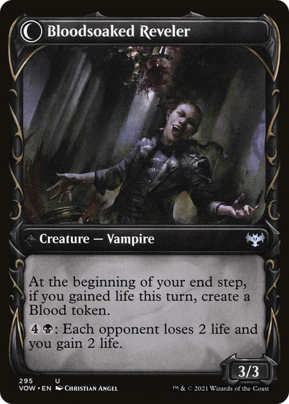 Restless Bloodseeker (Showcase) (VOW-295) - Innistrad: Crimson Vow: (Showcase, Double Faced Transform) Foil