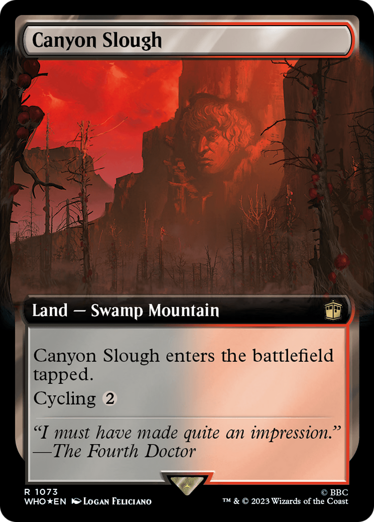 Canyon Slough (Extended Art) (Surge Foil) (WHO-1073) - Doctor Who: (Extended Art) Foil