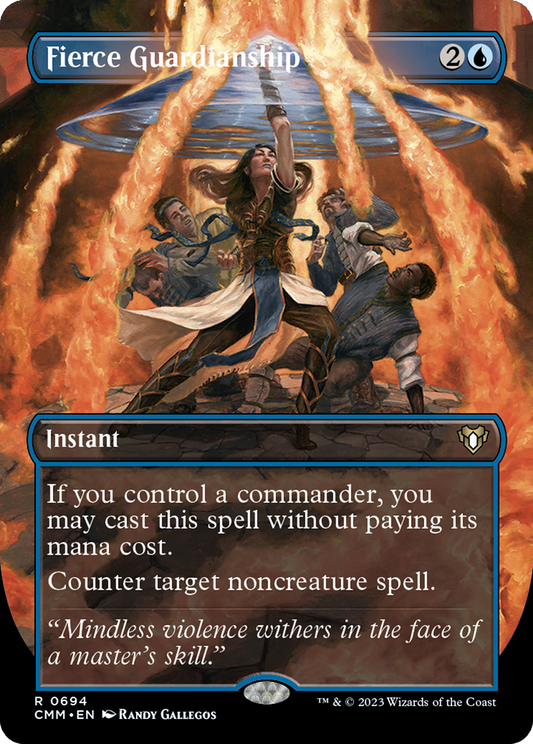 Fierce Guardianship (Borderless) (CMM-694) - Commander Masters (Borderless)