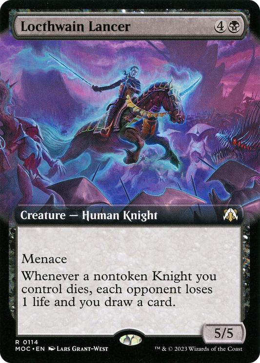 Locthwain Lancer (Extended Art) (MOC-114) - March of the Machine Commander: (Extended Art) Foil