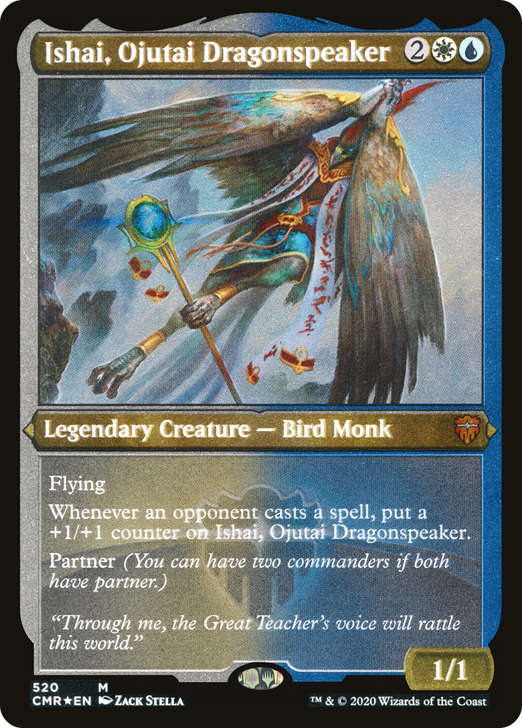 Ishai, Ojutai Dragonspeaker (Foil Etched) (CMR-520) - Commander Legends Foil
