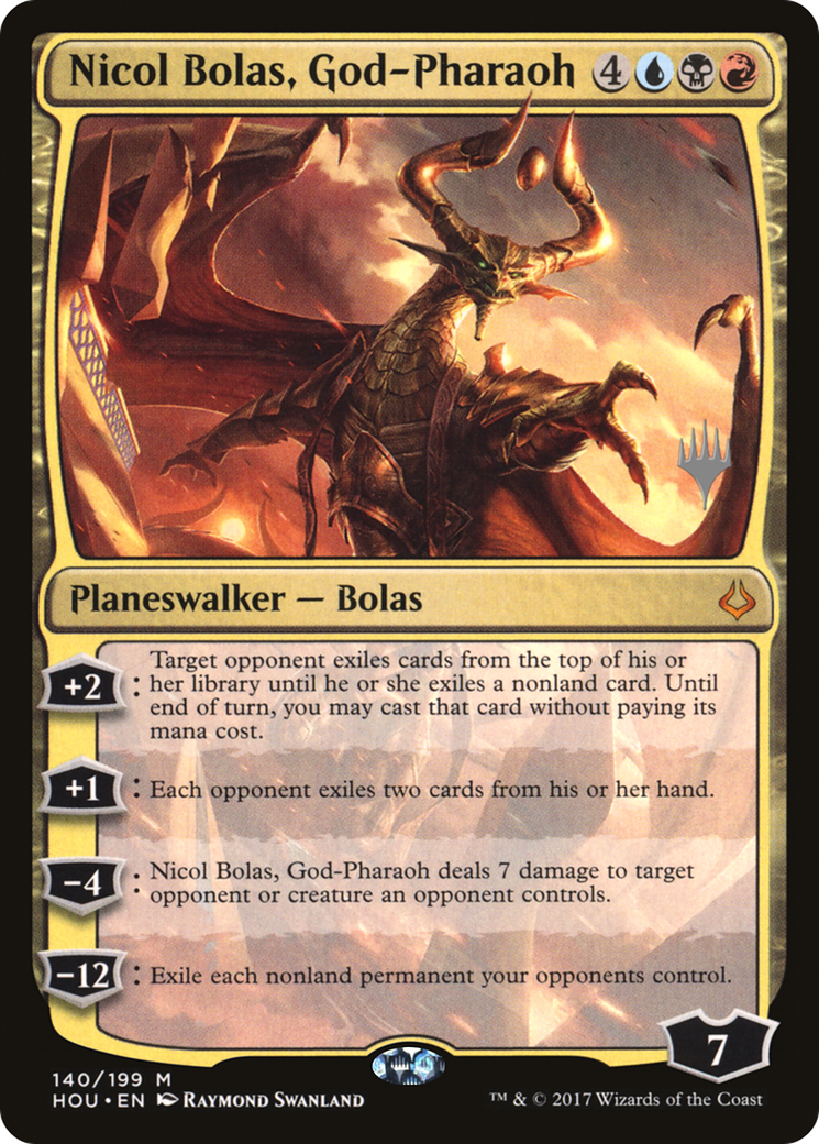 Nicol Bolas, God-Pharaoh (PPSTX-140) - Hour of Devastation Promos Foil