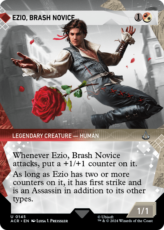 Ezio, Brash Novice (Showcase) (ACR-145) - Assassin's Creed: (Showcase) (Borderless) Foil