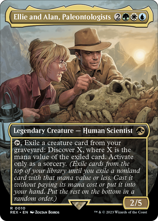 Ellie and Alan, Paleontologists (Borderless) (REX-010) - Jurassic World Collection (Borderless)