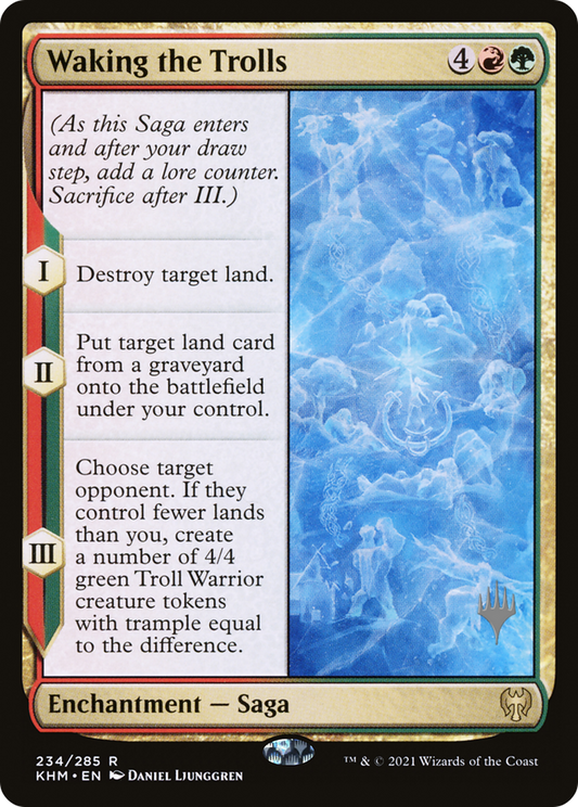 Waking the Trolls (PPKHM-234P) - Kaldheim Promos Foil