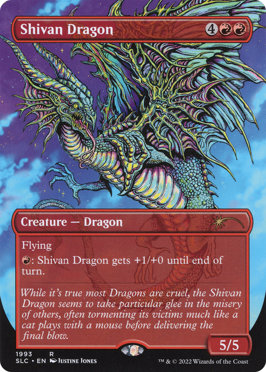 Shivan Dragon (SLC-1993) - Secret Lair 30th Anniversary Countdown Kit (Borderless) Foil