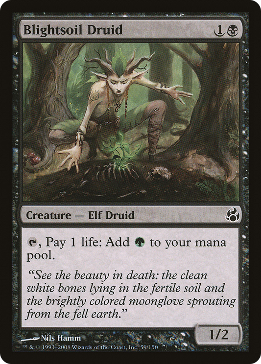 Blightsoil Druid (MOR-059) - Morningtide Foil
